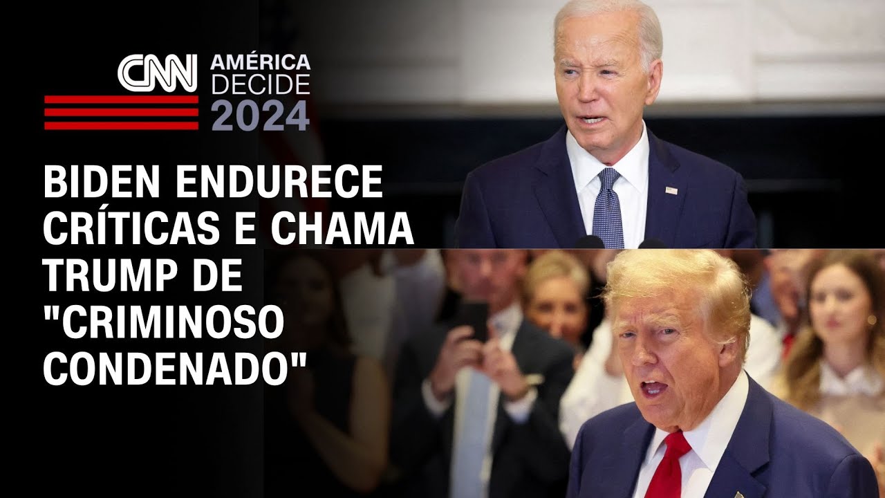 América Decide: Biden chama Trump de "criminoso condenado" | LIVE CNN