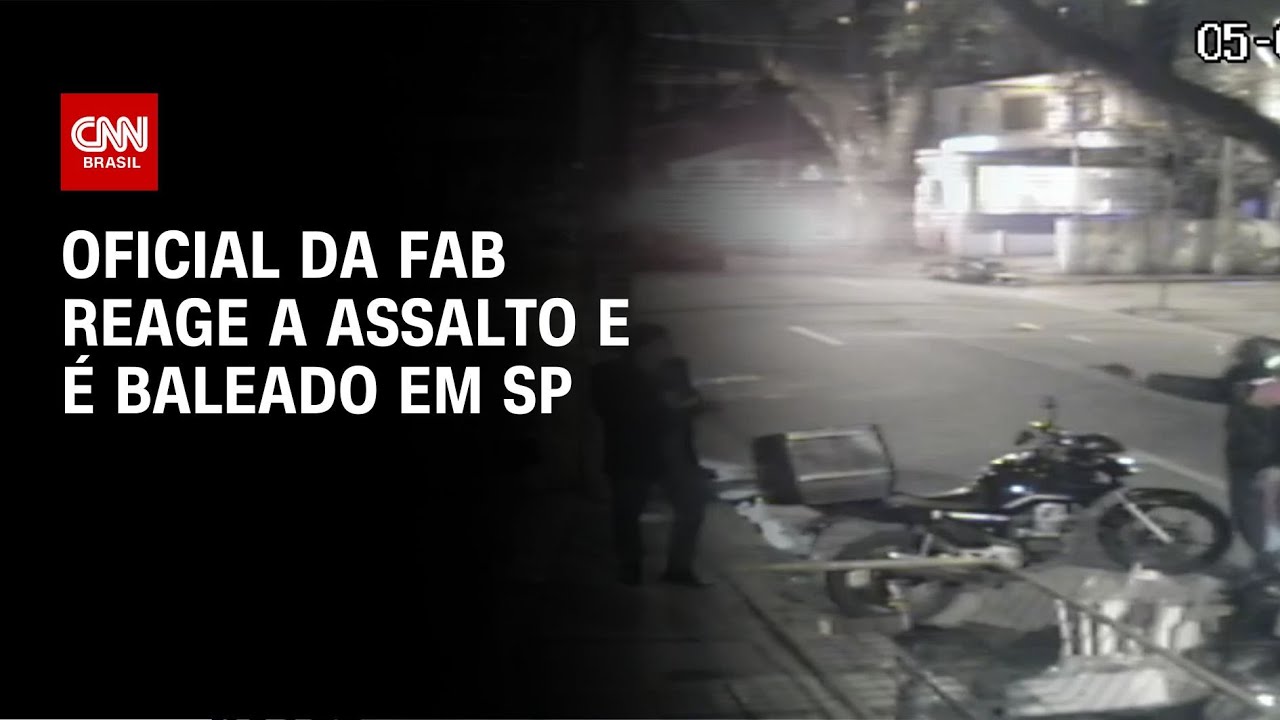 Oficial da FAB reage a assalto e é baleado em São Paulo | LIVE CNN