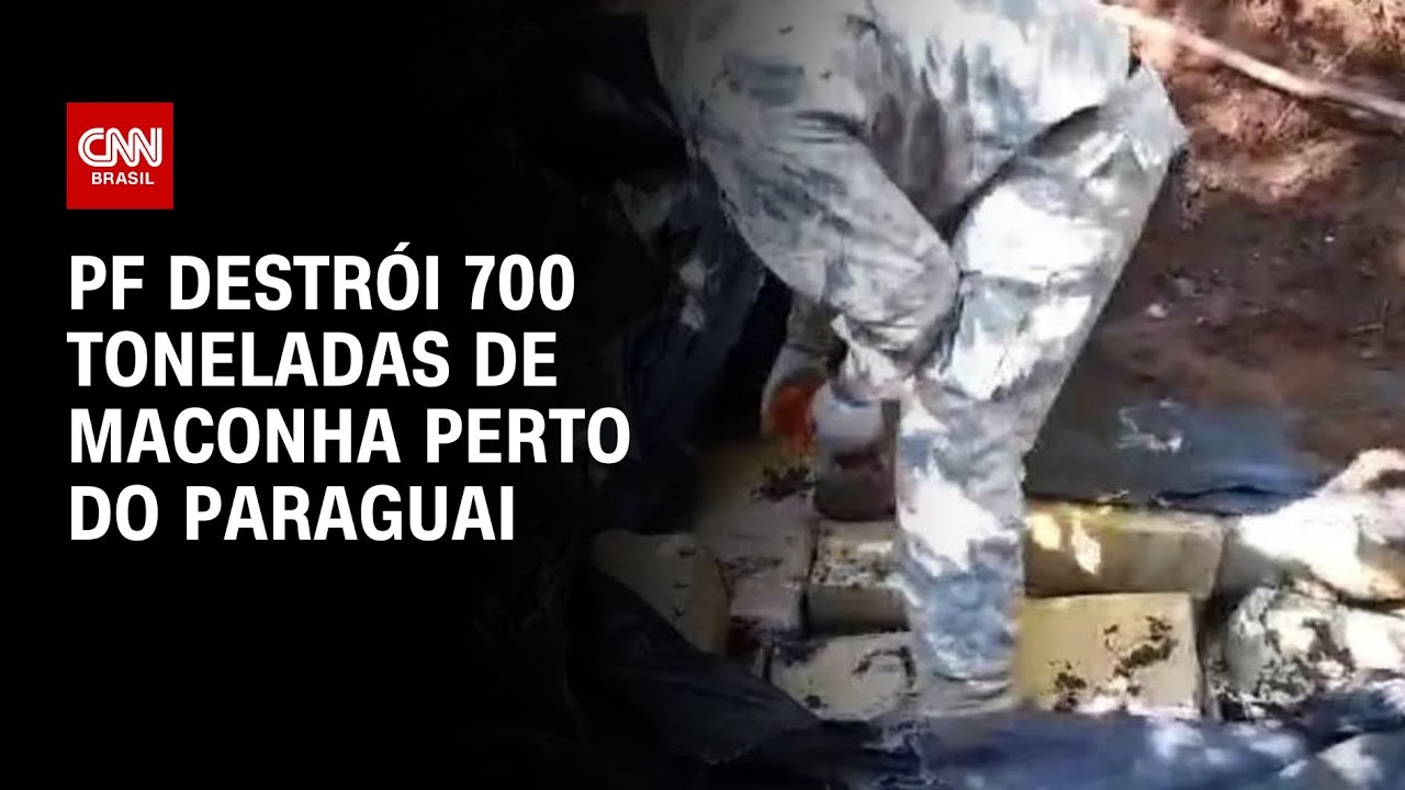 PF destrói 700 toneladas de maconha perto do Paraguai | CNN NOVO DIA