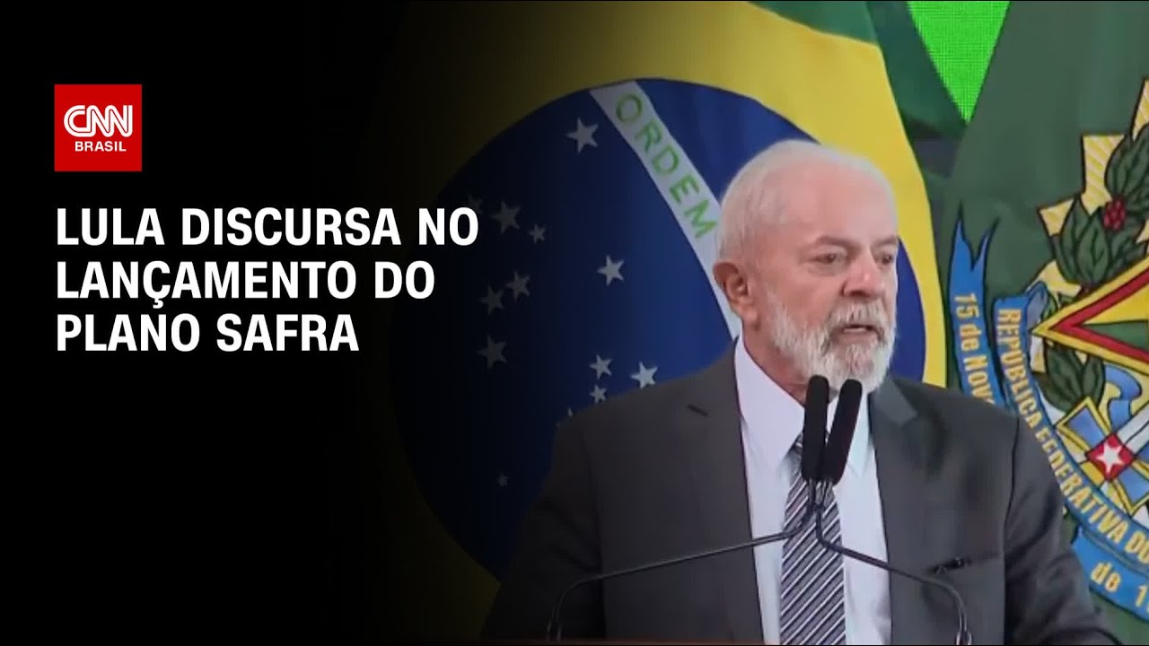 Lula discursa no lançamento do Plano Safra | CNN 360º