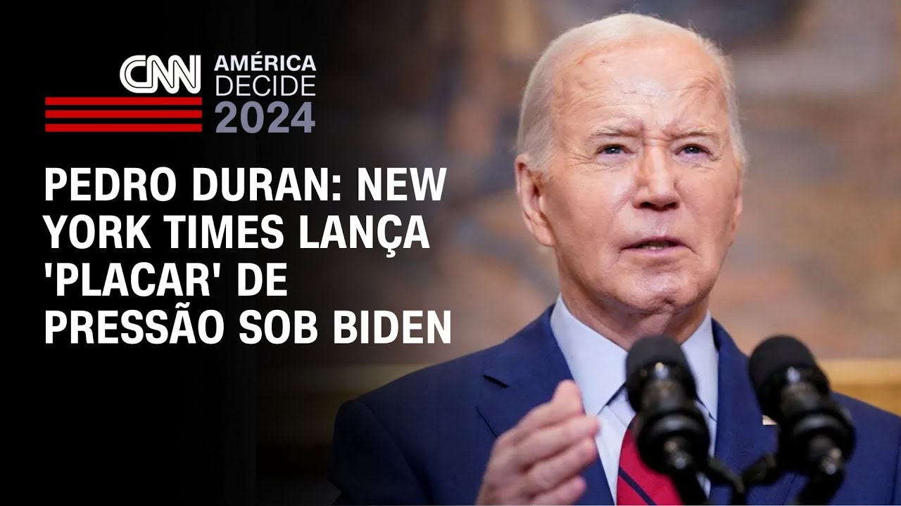 Pedro Duran: New York Times lança ‘placar’ de pressão sob Biden | CNN NOVO DIA