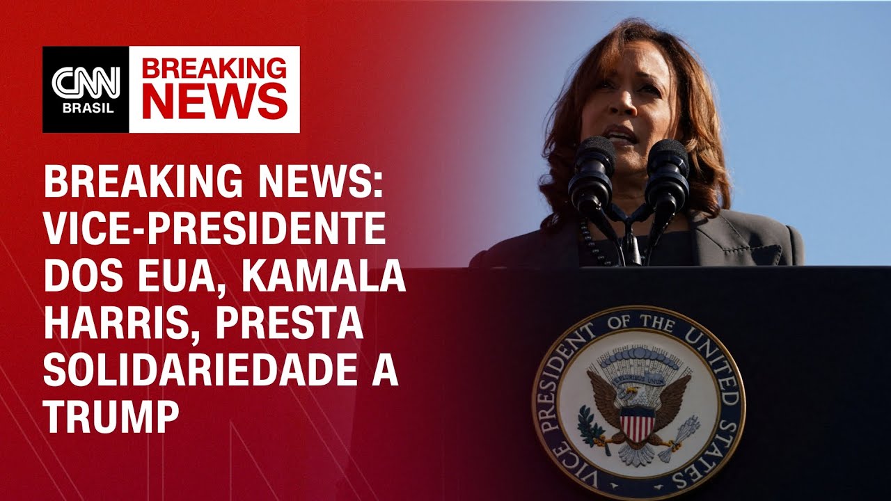 Breaking News: Vice-presidente dos EUA, Kamala Harris, presta solidariedade a Trump | CNN PRIMETIME