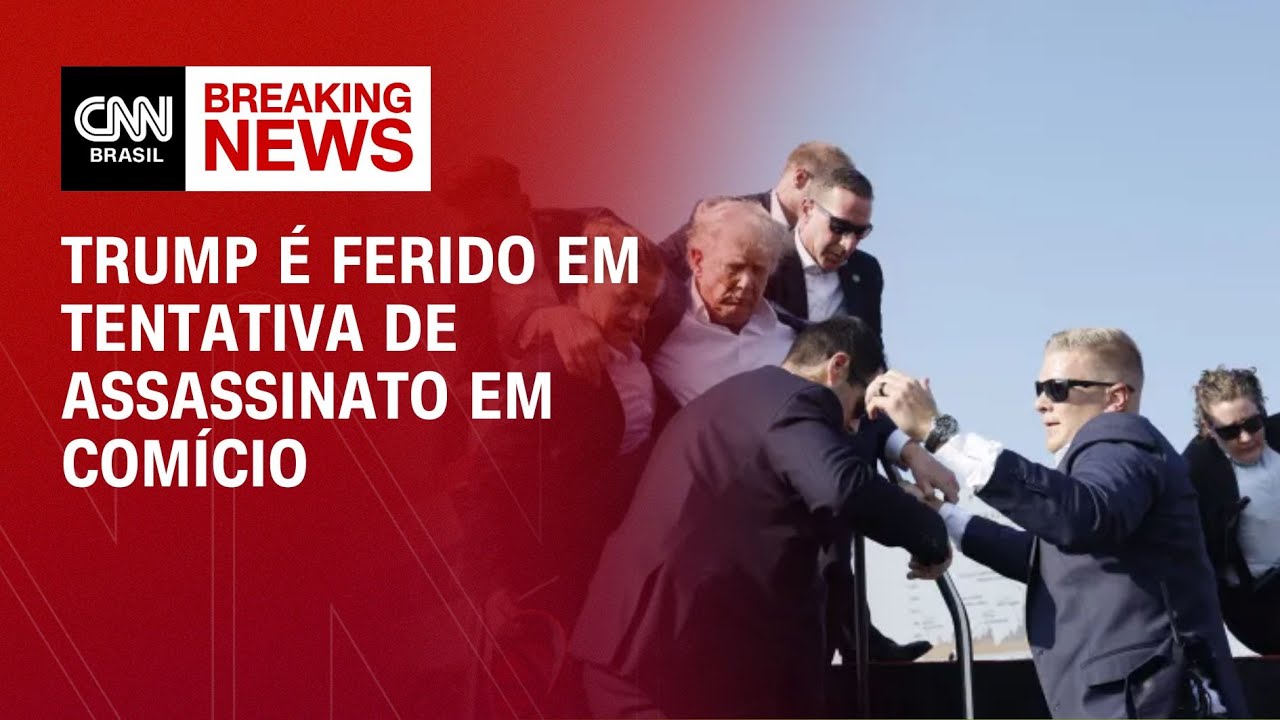 Breaking News: Trump é ferido em tentativa de assassinato em comício – 13/07/2024 | CNN BRASIL