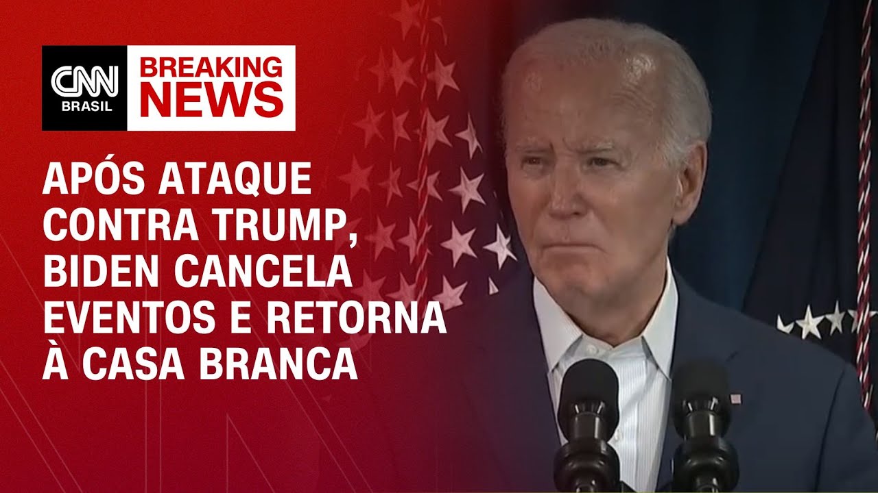 Após ataque contra Trump, Biden cancela eventos e retorna à Casa Branca | CNN NEWSROOM