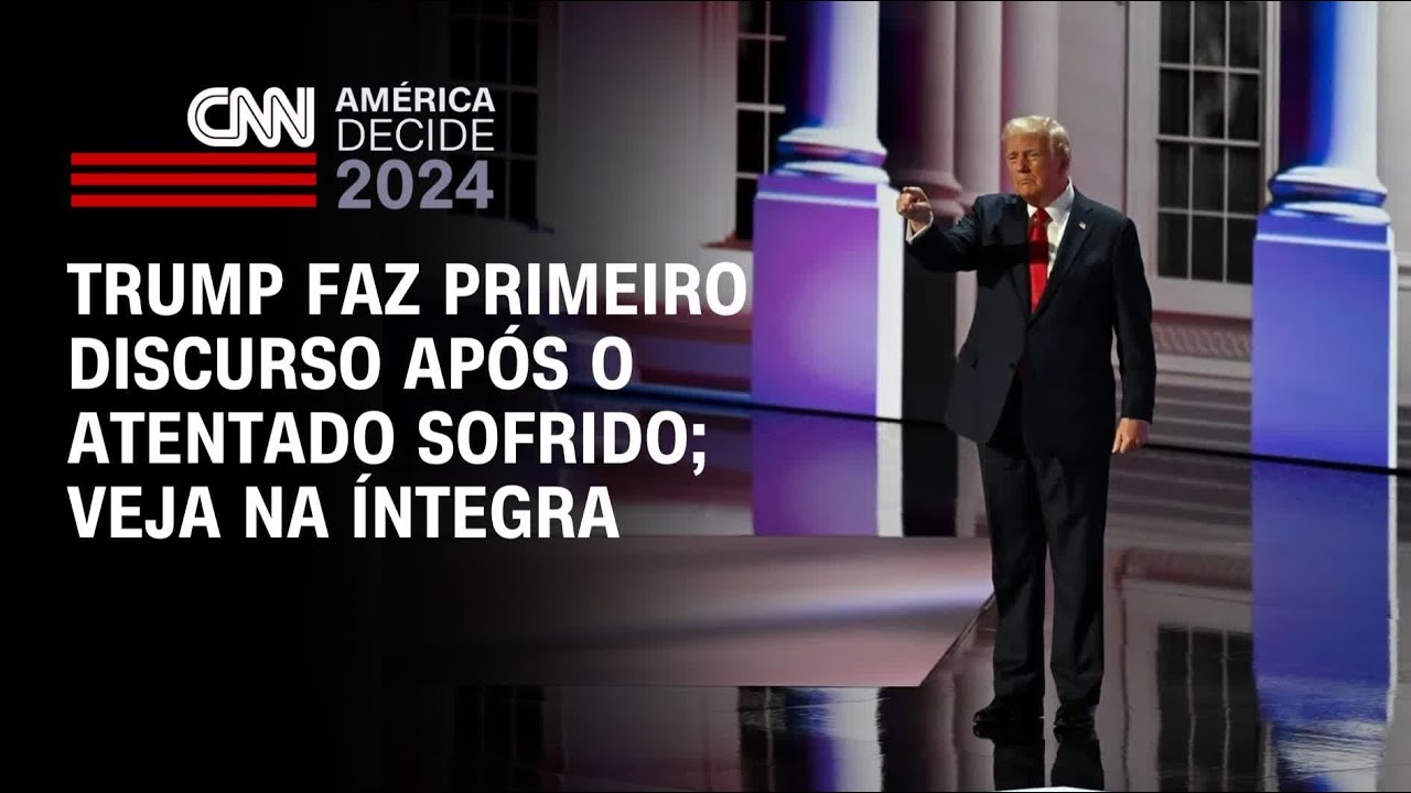 Trump faz primeiro discurso após o atentado sofrido | AMÉRICA DECIDE