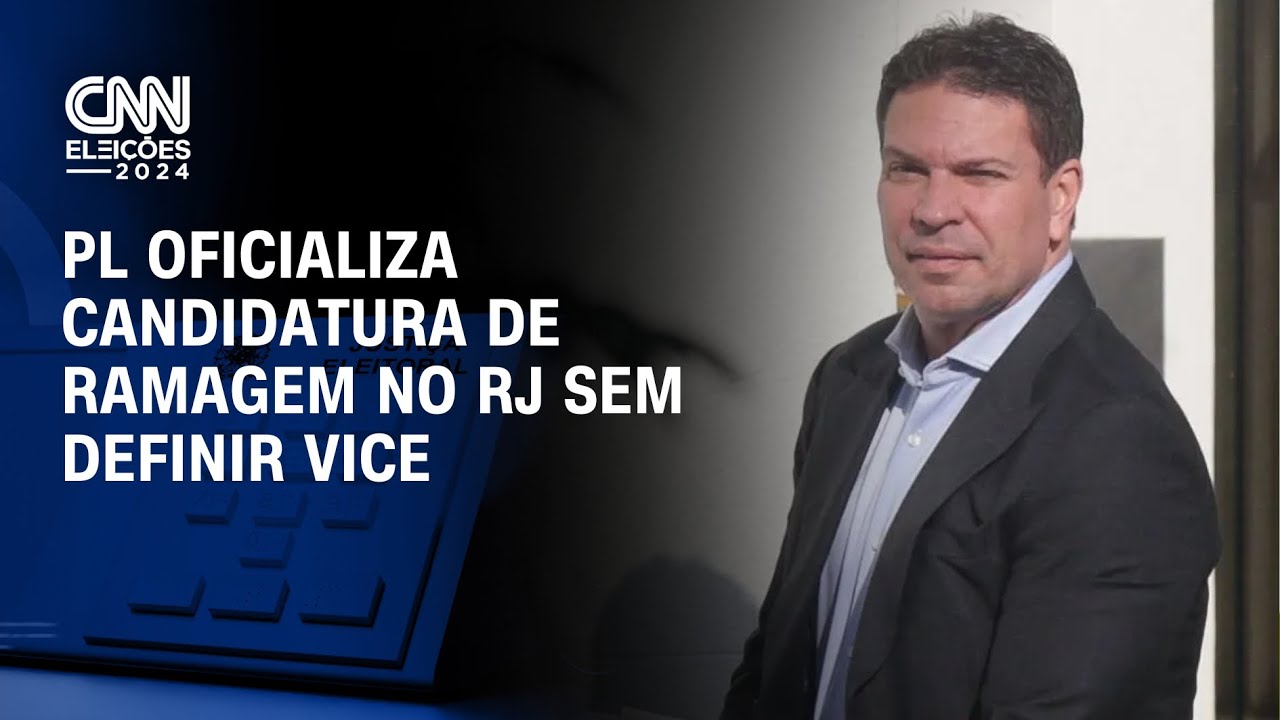 PL oficializa candidatura de Ramagem no RJ sem definir vice | CNN PRIME TIME