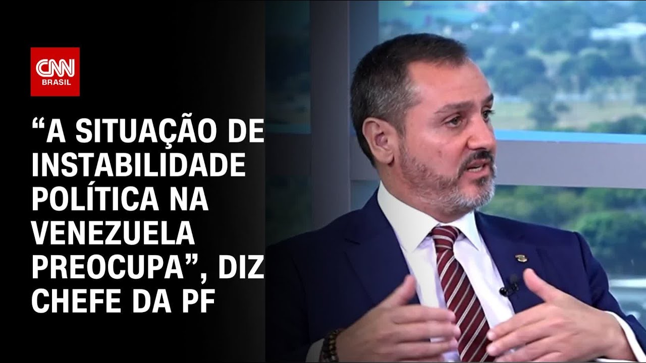 “A situação de instabilidade política na Venezuela preocupa”, diz chefe da PF | CNN ENTREVISTAS