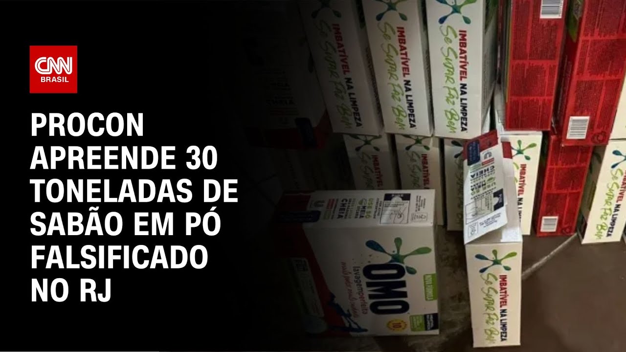 Procon apreende 30 toneladas de sabão em pó falsificado no RJ | CNN NOVO DIA