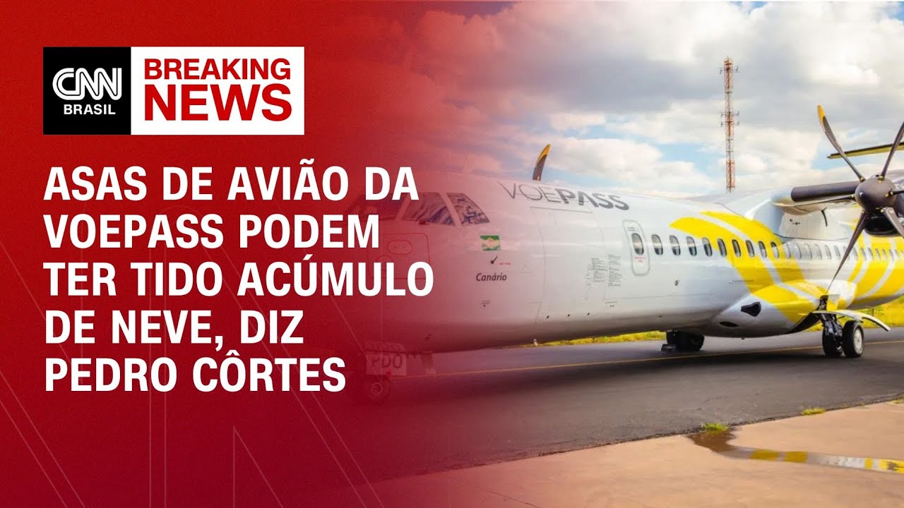 Asas de avião da Voepass podem ter tido acúmulo de neve, diz Pedro Côrtes | AGORA CNN