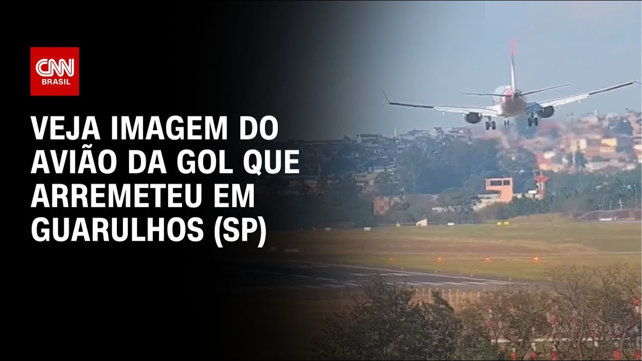 Veja imagem do avião da Gol que arremeteu em Guarulhos (SP) | CNN ARENA