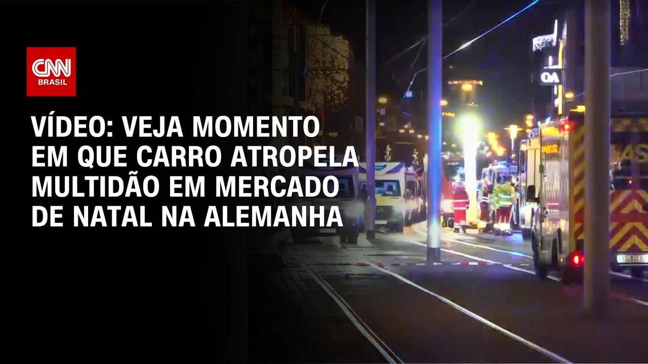 Vídeo: Veja momento em que carro atropela multidão em mercado de Natal na Alemanha | CNN BRASIL