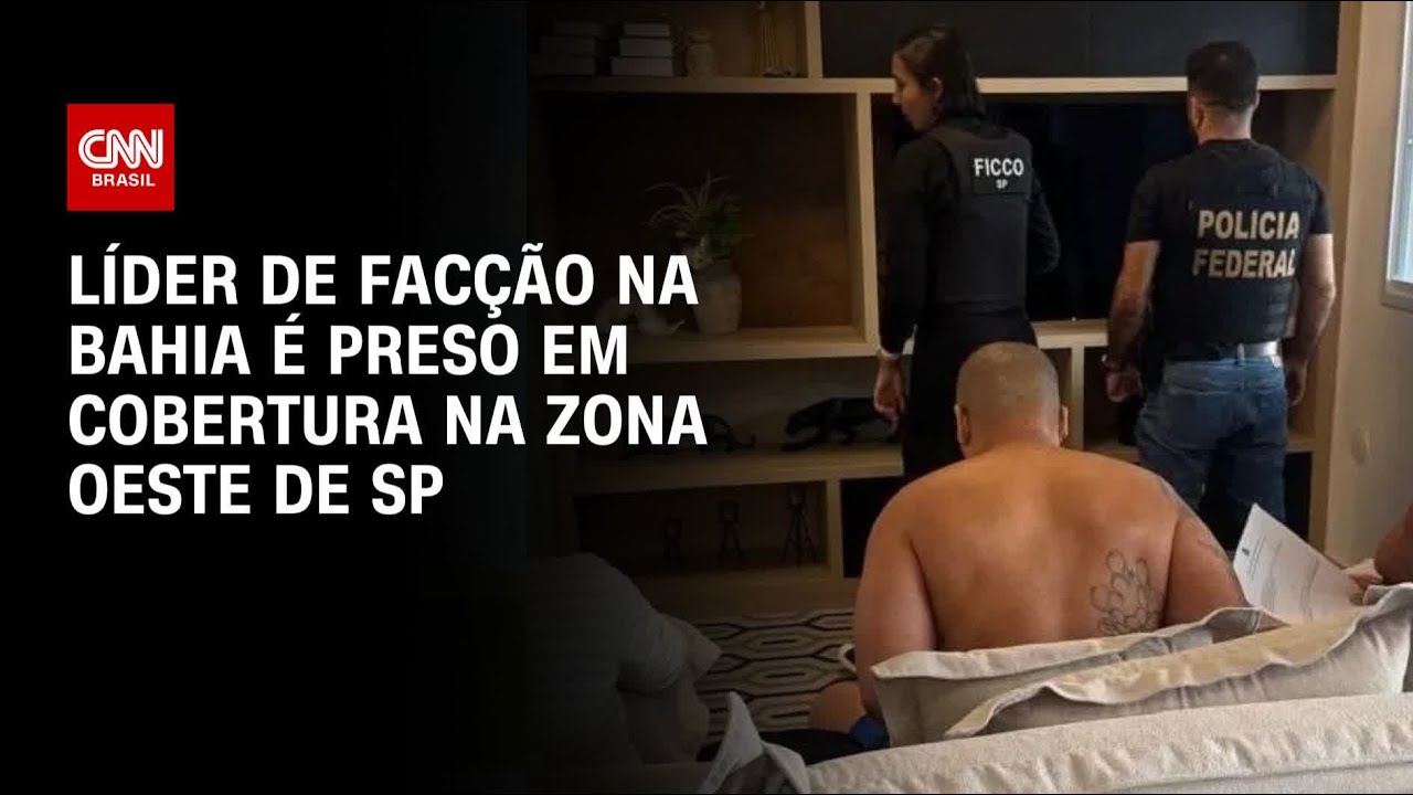 Líder de facção na Bahia é capturado em cobertura na zona Oeste de São Paulo | LIVE CNN
